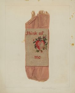 Zakładka do książki Valentine, ok. 1938.
