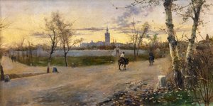 Widok na Sewillę autorstwa Manuel Garcia y Rodriguez