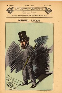 Okładka The Men of Today, nr 402, ilustracja Manuel Luque (1854-1919): Karykaturyści - Luque Manuel (1854-1924) autorstwa Manuel Luque