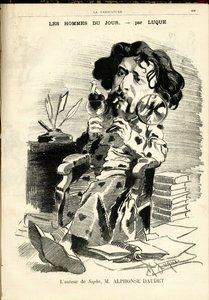 Ilustracja Manuela Luque (1854-1919) do okładki Karykatury (1880) autorstwa Manuel Luque