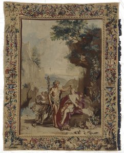 Bachus i Ariadna Bachus en Ariadne De metamorfosen van Ovidius (tytuł serii) autorstwa Manufacture Royale des Gobelins