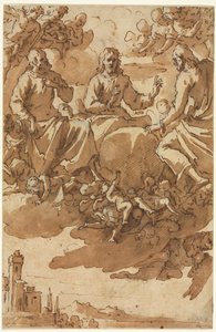 Chrystus w chwale z dwoma świętymi