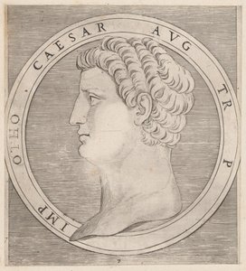 Lustro rzymskiej świetności: Otho z Dwunastu Cezarów, ca. 1500-1534., ca. 1500-1534. autorstwa Marcantonio Raimondi