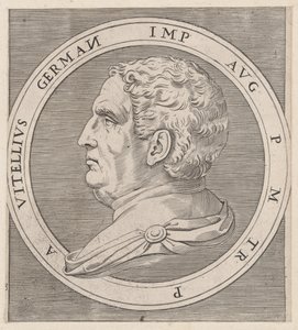 Lustro rzymskiej świetności: Witeliusz z Dwunastu Cezarów, ca. 1500-1534., ca. 1500-1534. autorstwa Marcantonio Raimondi