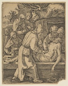 Oświadczenie, z The Small Passion copy.n.d. autorstwa Marcantonio Raimondi