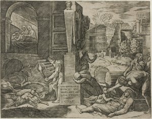 Morbetto, czyli plaga Frygii autorstwa Marcantonio Raimondi
