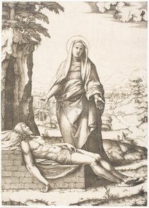 Pieta autorstwa Marcantonio Raimondi