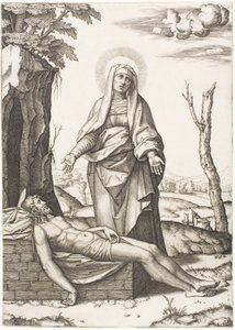 Pieta autorstwa Marcantonio Raimondi
