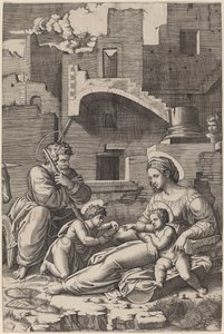 Święta Rodzina z Młodym Św. Janem Chrzcicielem (Madonna Długiego Uda)