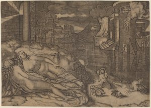 Sen Rafaela autorstwa Marcantonio Raimondi possibly after Raphael