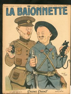 Okładka „La Baionnette”, Satyryczna w kolorach