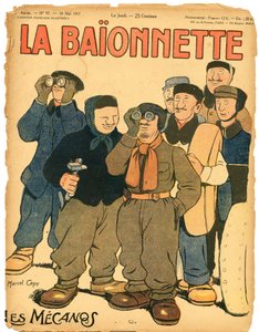 Okładka „La Baionnette”, Satyryczna w kolorach autorstwa Marcel Amable O.L. Capy