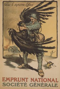 Plakat reklamowy Societe Generale „National Borrowing” autorstwa Marcel Falter