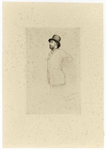 Edgar Degas, Stojący autorstwa Marcellin Gilbert Desboutin