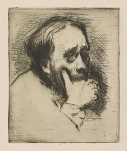 Portret Edgara Degasa, 1875 (sucha igła)
