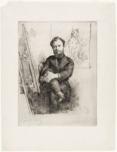 Portret wicehrabiego Ludovica Napoleona Lepic autorstwa Marcellin Gilbert Desboutin