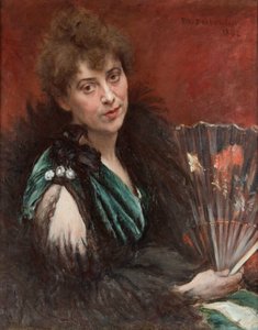 Kobieta z wachlarzem, 1892.