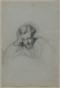 Portret poety Heinricha Heinego 1797-1856, 1853 autorstwa Marcellin Gilbert Desboutins