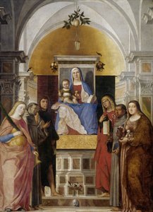 Madonna z Dzieciątkiem ze św. Katarzyną, Franciszkiem z Asyżu, Janem Chrzcicielem, Janem Ewangelistą, Antonim Padewskim i Marią Magdaleną