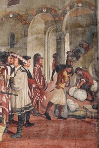 Scena polowania, szczegół wizyty Christiana I z Danii u Bartolomeo Colleoni, Hall of Honor