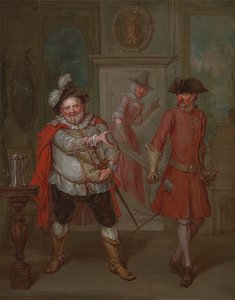 Scena z "Henryka IV, część I" Szekspira autorstwa Marcellus Laroon the Younger