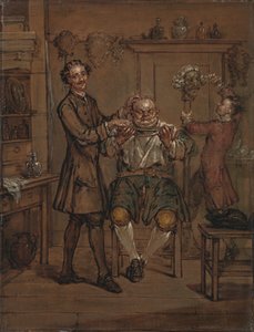 Fryzjer autorstwa Marcellus Laroon the Younger