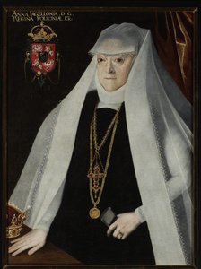 Anna Jagiellonka, Królowa Polski - Portret Anny Jagiellonki (1523-1596), Królowej Polski, autorstwa Kobera, Marcina (1550-1609). Olej na płótnie, przed 1596. Muzeum Narodowe, Warszawa autorstwa Marcin Kober