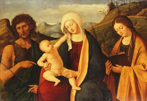Madonna z Dzieciątkiem, ze św. Janem Chrzcicielem i świętą kobietą,