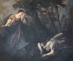 Św. Małgorzata z Cortony znajduje ciało swojego kochanka