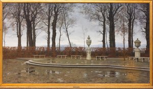 Ogrody Królewskie w Turynie po marcowych deszczach