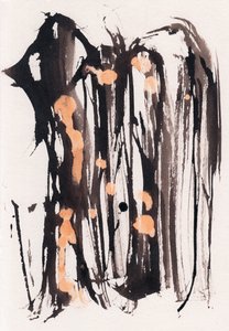 Wabi Sabi, 2018 (tusz i wybielacz na papierze) autorstwa Marco Campedelli