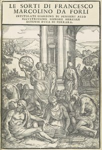 Le Sorti… zatytułowany ogród myśli, październik 1540. Twórcy: Nieznany, Marco Dente. autorstwa Marco Dente