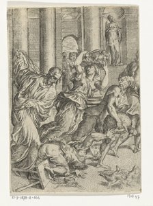 Chrystus wyrzuca kantorów ze świątyni autorstwa Marco dell