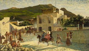Spacer na Capri, ok. 1867 r. (olej na płótnie)