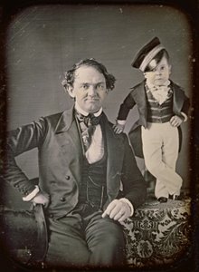 P.T. Barnum i generał Tom Thumb autorstwa Marcus Aurelius Root