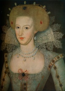 Anna Duńska 1574-1619, królowa małżonka króla Jakuba I, XVII w.