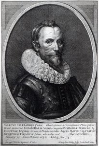 Вэнслав Холлар сийлсэн өөрийн хөрөг зураг, 1644 он autorstwa Marcus Garret Gheeraerts the Younger