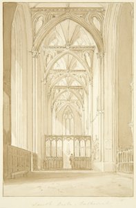 Południowa wyspa katedry w Bristolu (ołówek i akwarela na papierze) autorstwa Marcus H. Homes
