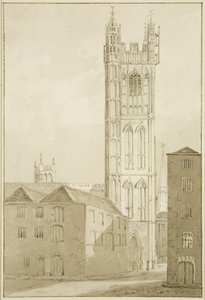 Kościół św. Szczepana (ołówek i akwarela na papierze) autorstwa Marcus H. Homes
