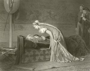 Lear i Cordelia autorstwa Marcus Stone