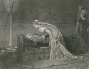 Lear i Cordelia, król Lear autorstwa Marcus Stone