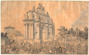 Łuk triumfalny dla Franciszka III Lotaryngii i Marii Teresy podczas ich wjazdu do Florencji w 1739 r.