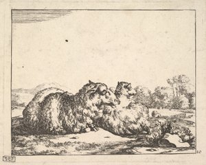 Owce, z zestawu 16 talerzy, 1664.