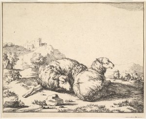 Owce, z zestawu 16 talerzy, 1664.
