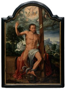 Chrystus triumfujący (olej na desce) autorstwa Marcus the Elder Gheeraerts