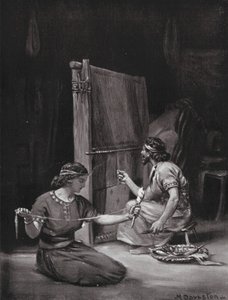 Krosno babilońskie (litografia) autorstwa Margaret (after) Dovaston