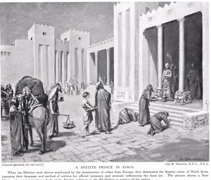 Książę hetycki w Syrii, ilustracja z "Hutchinson