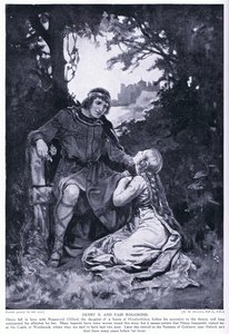 Henryk II i piękna Rosamunda autorstwa Margaret Dovaston