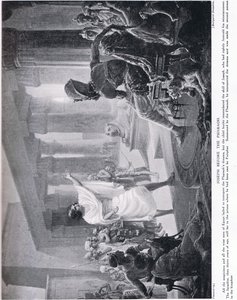 Józef przed faraonem, ok. 1920 r. (litografia) autorstwa Margaret Dovaston