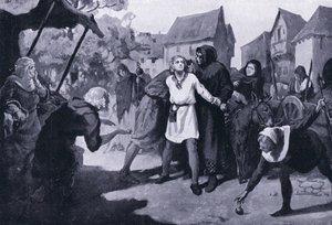 Strona Richardsa wzbudza podejrzenia na rynku w Erdburgu AD1192
